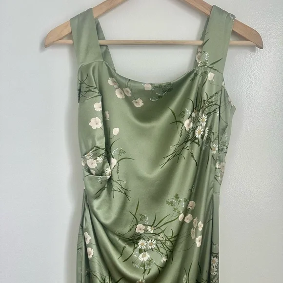 reformation earl silk dress in bonita | 100% silk maxi dress | size 10 - Picture 3 of 8